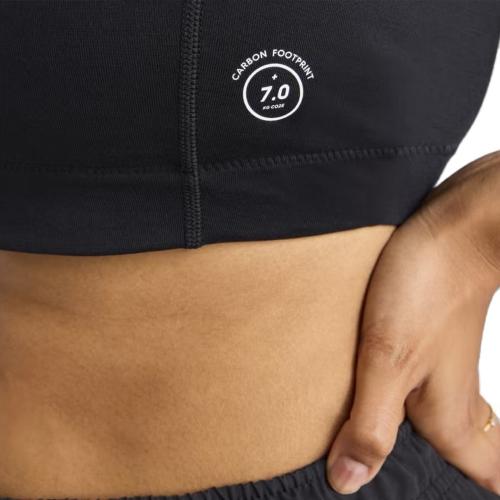 *NWT* $40 allbirds Women's Natural Sports Bra Black - Picture 3 of 3
